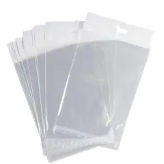 Versatile Lip & Tape Cello Bags with Header 6" x 8" 1.2 mil
