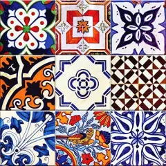 Italian Retro Tile nbr 5 Wedding Favors Tile Edible Cake topper