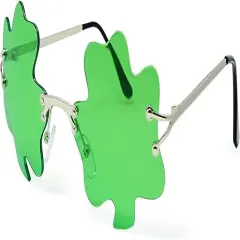 4E's Novelty Shamrock Glasses &ndash; Fun Green St. Patrick&rsquo;s Day Party Sunglasses for Adults & Kids, Perfect Party Accessories for Women Men Party