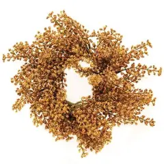 Bursting Astilbe Candle Ring 3.5" Pumpkin