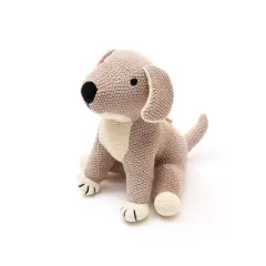 100% Handmade Cotton knitted Soft Duke Plush Toy/Soft toys almond peech