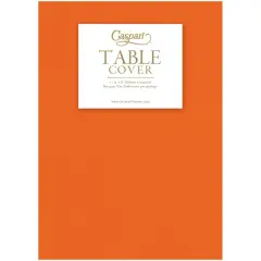 TANGERINE LINEN LIKE TABLE COVER