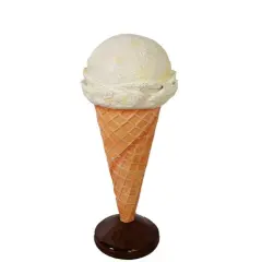 One Scoop Vanilla Ice Cream Over Sized Statue