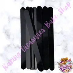 Acrylic Popsicle Sticks Solid Color Black
