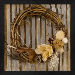 Wreath I by Patricia Pinto 13" x 13" Framed Wall Art