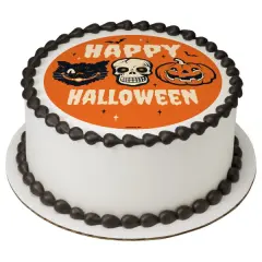Frightful Halloween Edible Cake Topper Image 7.5" Round