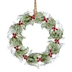 5.2" - Birch Berry Wreath Ornament