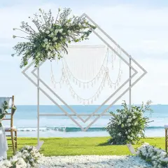 6.8ft Wedding Arch Background Stand Metal Backdrop frame for Wedding Party Decor