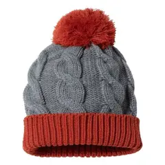 Richardson&reg; Chunk Twist Cuffed Beanie Hea Gr/ Rust