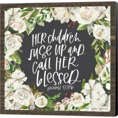 Her Children by Valerie Wieners 12" x 12" Canvas Wall Art