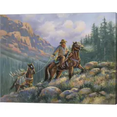 Packing Out by Bruce Langton 20" x 16" Canvas Wall Art