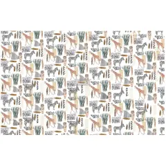 D&eacute;coupage D&eacute;cor Tissue Paper - Safari - 2 sheets (19" x 30")