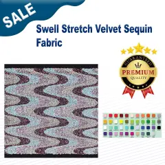 Swell Stretch Velvet Sequin Fabric