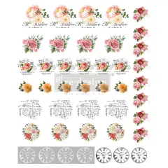 Redesign Knob Transfers - Vintage Rose