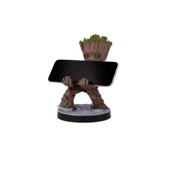 Exquisite Gaming: Guardians of The Galaxy: Toddler Groot - Original Mobile Phone & Gaming Controller Holder, Device Stand, Cable Guys, Marvel Licensed Figure