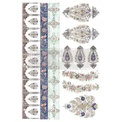 DecorTransfers&reg;-ElegantAccents-totalsheetsize24x35,cutinto2sheets rub-ons