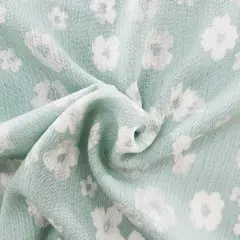 1 Yard Crinkle Rayon Fabric Sage For Skirts Tops And Accessories 50/52 Inches Width