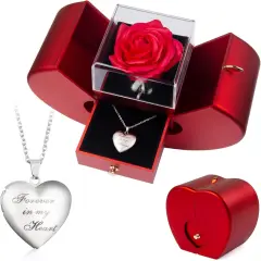 Forever Red Roses Heart Box