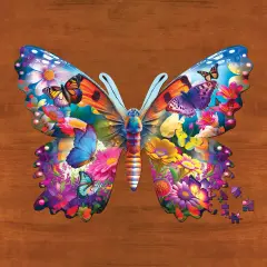 Collections Etc Unique Butterfly Shaped 500-Piece Puzzle