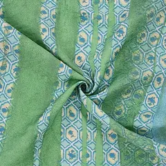 1 Yard Rayon Nylon Poplin Fabric Green For Skirts Tops And Lightweight 57/58 Inches Width
