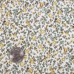 1 Yard Rayon Crinkle Cream Bread Woven Fabric, 50/52&Prime; Wide 100% Rayon