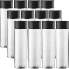 12-pack Bulk Empty Plastic Juice Bottles Reusable Water Bottles