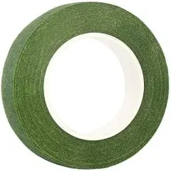 Wide Dark Green Floral Tapes for Bouquet Stem Wrapping and Floral Crafts Supply