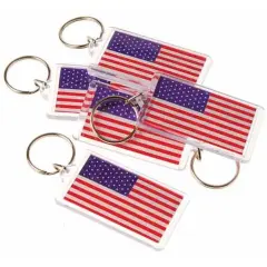 U.S. Flag Keychain Include 12 Units