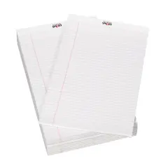 School Smart Legal Pad, 8-1/2 x 14 Inches, White, 50 Sheets, Pack of 12