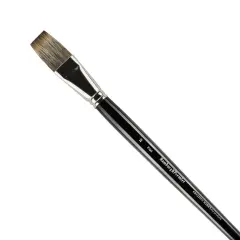 Creative Mark Hamburg Premiere Professional Oil Painting Brushes - Flat #22 Oil Paint Brush - Handmade in Germany, Natural & Synthetic Hair Blend, Long Triple-Lacquered Birch Handle
