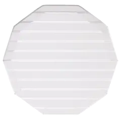 SILVER SIGNATURE LARGE STRIPE PLATES