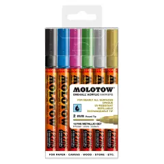 ONE4ALL 2mm 6pc Metallic Set