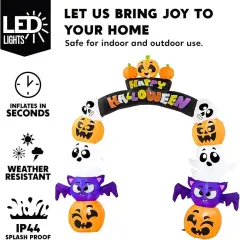 Cute Halloween Inflatables Pumpkin Archway Outdoor Decoration
