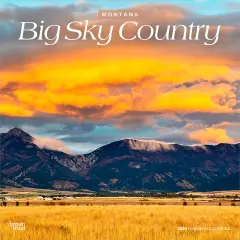 Big Sky Country | Montana Places | 2026 12 x 24 Inch (Hanging) Monthly Square Wall Calendar | Plastic-Free