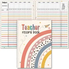 Teacher Record Book (Boho Heart Dot)