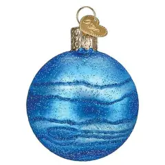 Old World Christmas 2.5 Inch Planet Neptune Christmas Tree Ornament , Deep Blue Color