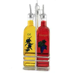 Noble Gems 5.0 Inch Oil And Vinegar Tree Ornament , Salad Food Tree Vinaigrette Multicolored