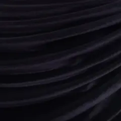 1 Yard Jet Black Elastic Velvet Fabric Luxuriously Soft Draping Material for Fashion Costumes and Home Decor 58/60 Inch Width