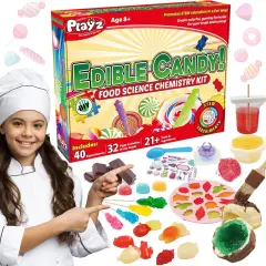 Edible Candy Making Science Kit for Kids Ages 8-12 Years Old - Food Science Chemistry Kid Science Kit with 40 Experiments to Make Your Own Chocolates, Educational Science Kits for Boy & Girls
