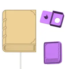 Book W Stamp Cake Pop Mold