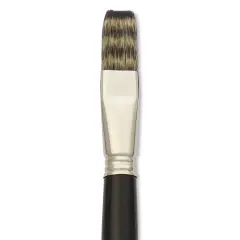 Escoda Vintage Synthetic Brush - Flat, LongHandle, Size 18