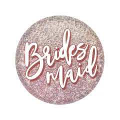 6 Pack Bulk Bridesmaid Button