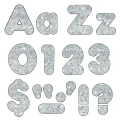 Silver Sparkle 4" Casual Combo Ready Letters&reg;