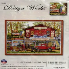 Design Works Open for Business Counted Cross Stitch Picture Kit
