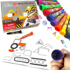 Construction Stamp Marker Set - Set of 10