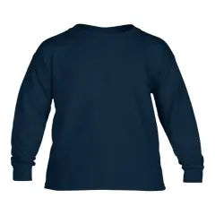 Gildan&reg; Youth Heavy Cotton Long-Sleeve T-Shirt NAVY