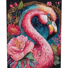 Luca-S Flamingo Fantastico Counted Cross-Stitch Kit Multi