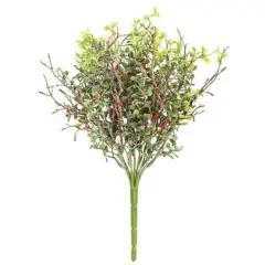 11" Freeze Fire Bush Ideal for Both Seasonal and Everyday Displays