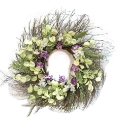 Lakeside Mix Wildflower Sunburst Wreath 22"