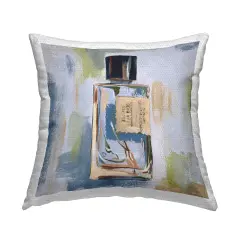 Makeup Bottle Paint Strokes Outdoor Printed Pillow Design by Melissa Wang, 18 x 7 x 18